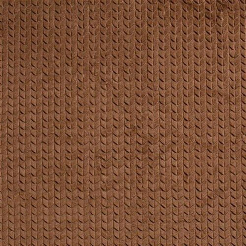 Kunstfell Flechtmuster - dunkelbeige