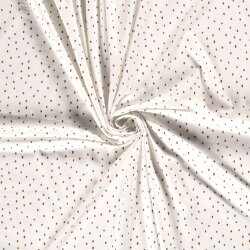 Baumwolljersey kleine Flecken- creme