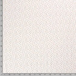 Baumwolljersey kleine Flecken- creme