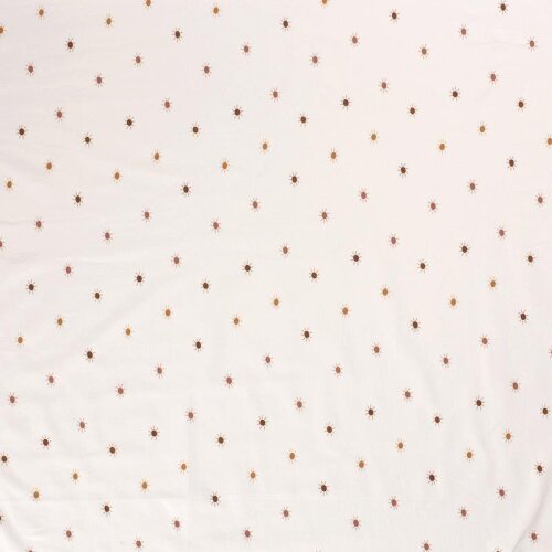 Baumwolljersey kleine Sonnen - creme