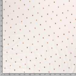 Baumwolljersey kleine Sonnen - creme