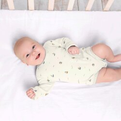 Baumwolljersey kleine Segelboote - creme