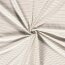 Baumwolljersey feine beige Streifen - creme