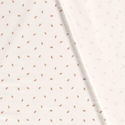 Baumwolljersey Konfetti - creme