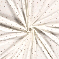 Baumwolljersey Konfetti - creme