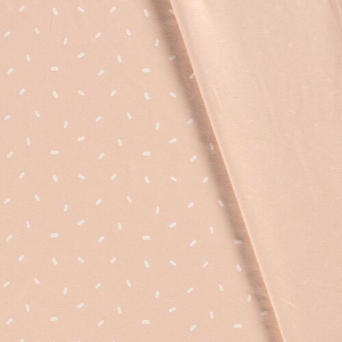 Baumwolljersey Konfetti soft rosa