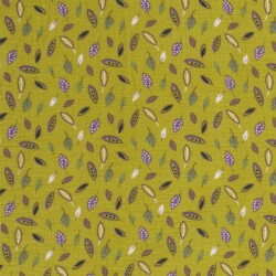 Musselin Blumen - grün