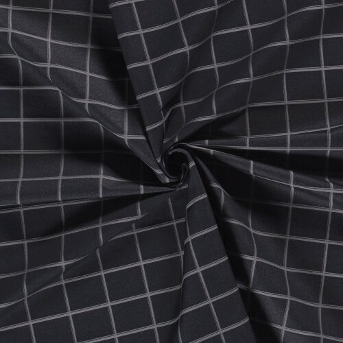 Bengaline Jacquard Kariert - dunkeljeansblau
