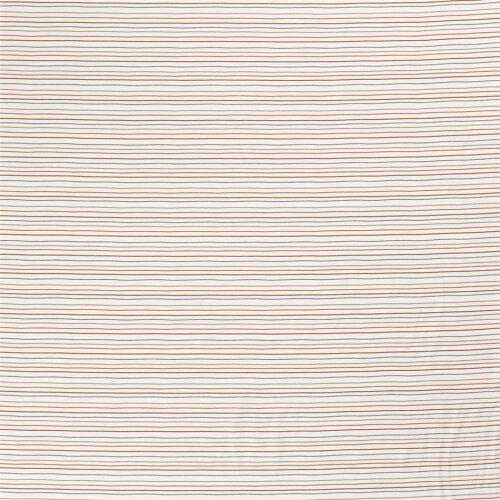 Baumwolljersey bunte Streifen- creme
