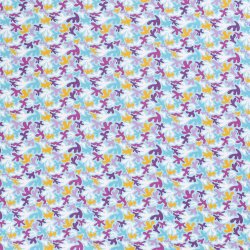 Baumwolljersey bunte Formen - hellblau