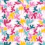 Baumwolljersey bunte Formen - hellrosa