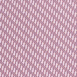 Baumwollpopeline Streifenkreise - rosa