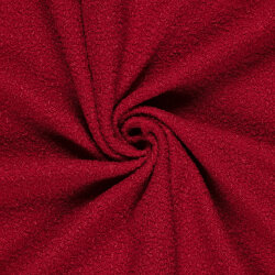 Bouclé Mantelstoff Uni *Marie* - rot
