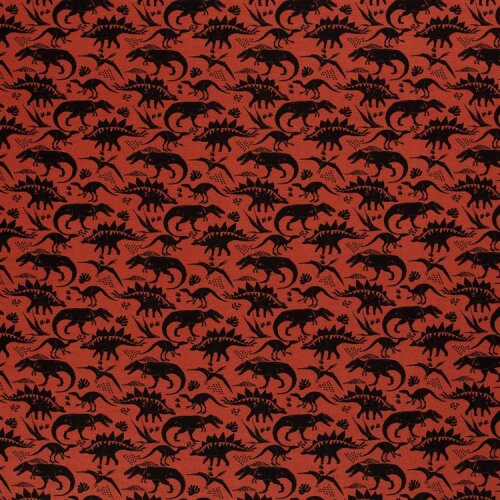 Alpenfleece Dinosaurier - dunkelorange