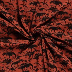 Alpenfleece Dinosaurier - dunkelorange