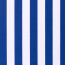 Modestoff Dekostoff breite Blockstreifen - weiss/blau
