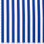 Modestoff Dekostoff breite Blockstreifen - weiss/blau