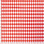 Modestoff Dekostoff Rauten - weiss/rot