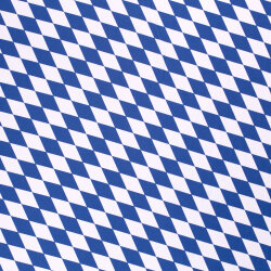 Modestoff Dekostoff grosse Rauten - weiss/blau