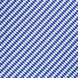 Modestoff Dekostoff kleine Rauten - weiss/blau