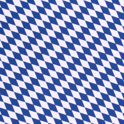 Modestoff Dekostoff kleine Rauten - weiss/blau