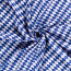 Modestoff Dekostoff kleine Rauten - weiss/blau
