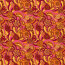 Modestoff Dekostoff Paisley Blumen - orange