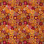 Modestoff Dekostoff Hippie Blumen - orange