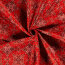 Modestoff Dekostoff Blumenmandala - rot