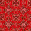Modestoff Dekostoff Blumenmandala - rot