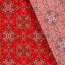 Modestoff Dekostoff Blumenmandala - rot