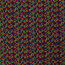 Modestoff Dekostoff Regenbogenfächer - schwarz