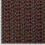 Modestoff Dekostoff Regenbogenfächer - schwarz