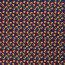 Modestoff Dekostoff Regenbogenkreise - blau