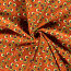Modestoff Dekostoff Regenbogenkreise - orange