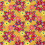 Modestoff Dekostoff 70er Blumen - orange