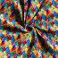 Modestoff Dekostoff bunte Luftballons - orange