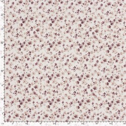 Musselin Digital kleine Blüten - creme