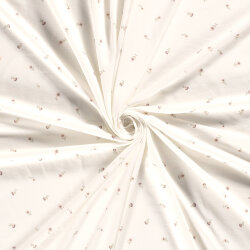Baumwolljersey Blümchen - creme