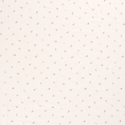 Baumwolljersey Blümchen - creme