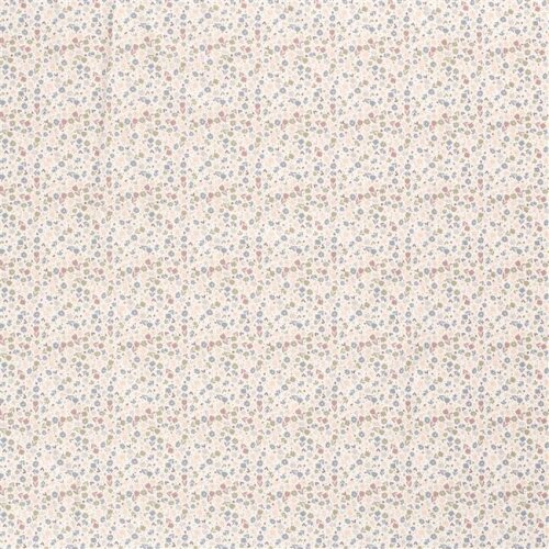 Baumwolljersey Blümchenregen - creme