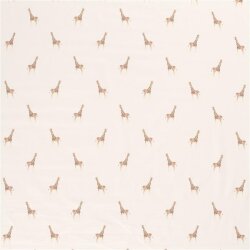Baumwolljersey Digital Giraffe - creme