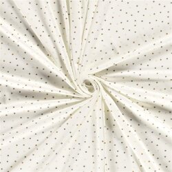 Baumwolljersey Konfetti - creme