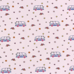 Baumwolljersey Hippiebus - hellpink