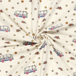 Baumwolljersey Hippiebus - creme