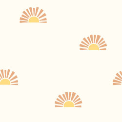 Baumwollpopeline Sonnenaufgang - creme