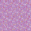 Baumwollpopeline kleiner Blumenstrauss - flieder