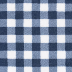 Sherpa Fleece Kariert - dunkelblau