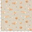 Softshell Digital Füchse und Pilze - hellbeige