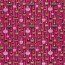 Baumwollpopeline Foliendruck Christbaumkugeln - magenta